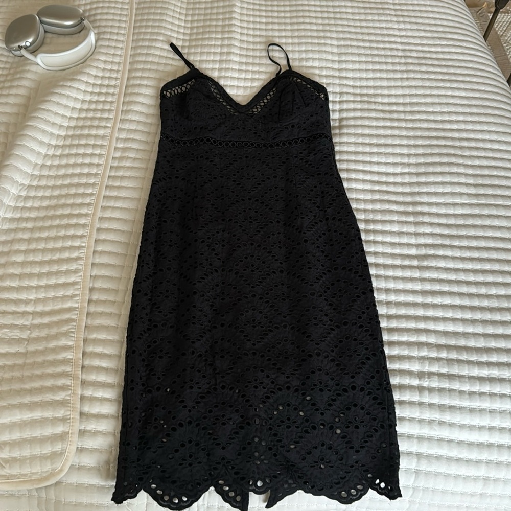 Long Black Bardot Dress